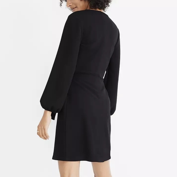 NWT Madewell Texture & Thread Long-Sleeve Side-Tie Dress - Picture 3 of 11